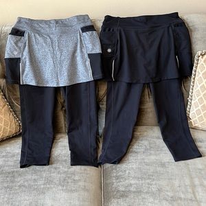 Athleta 2 in 1 workout pants